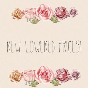 All prices have just been lowered!!